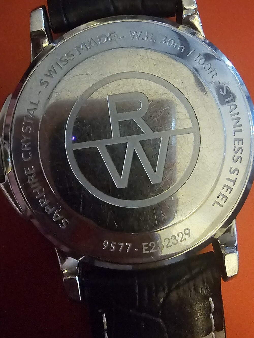 Raymond Weil Silver Dial Watch with Black Leather Strap - Picture 7 of 16